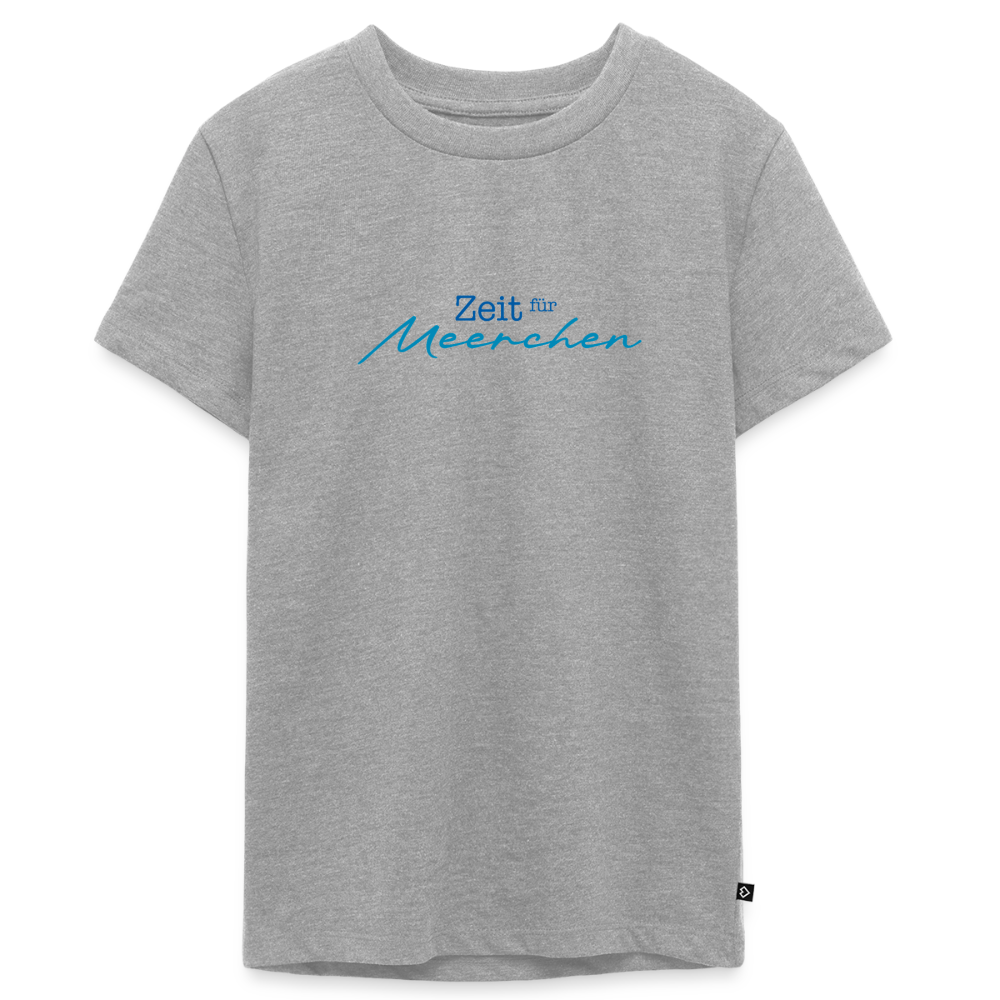Teenager Premium T-Shirt "Zeit für Meerchen" - Grau meliert