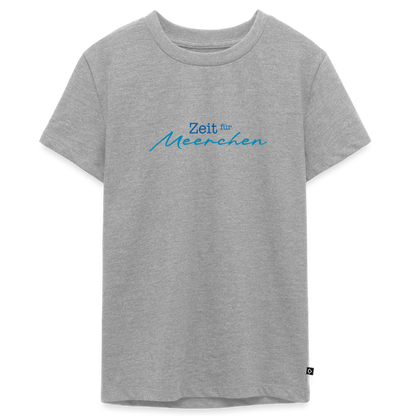 Teenager Premium T-Shirt "Zeit für Meerchen" - Grau meliert