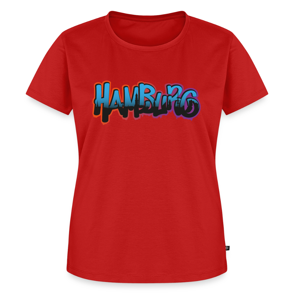 Damen Premium Bio T-Shirt - Hamburg - Rot