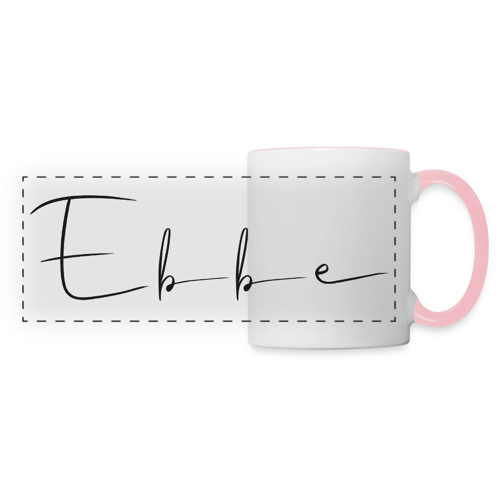 Ebbe - Panoramatasse - Weiß/Pink