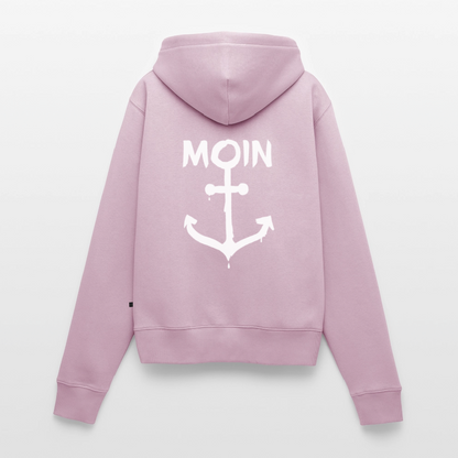 Frauen Premium Kapuzenjacke - Moin Anker (weiss) - Altrosa