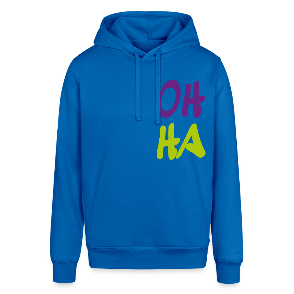 Unisex Bio-Hoodie von - Oh ha - Königsblau