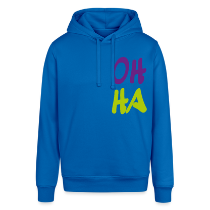 Unisex Bio-Hoodie von - Oh ha - Königsblau