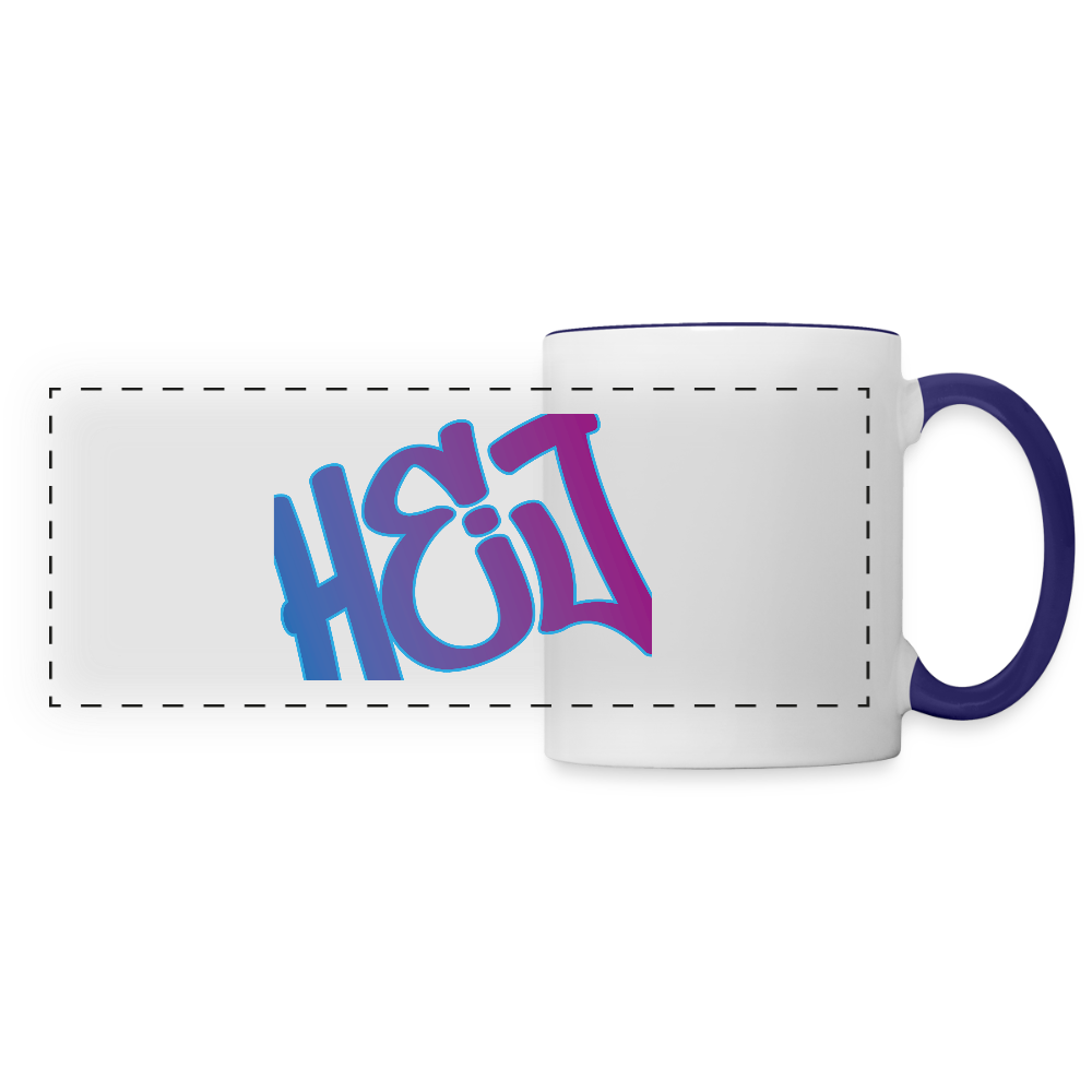 Panoramatasse - Hej - Weiß/Kobaltblau
