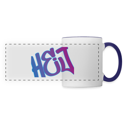 Panoramatasse - Hej - Weiß/Kobaltblau