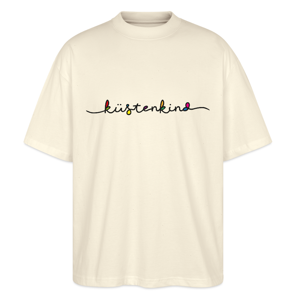 Unisex Oversize Bio-T-Shirt - Küstenkind - Weißgrau