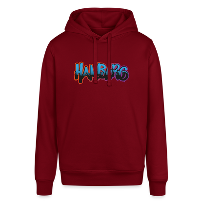 Unisex Bio-Hoodie - Hamburg - Burgunderrot
