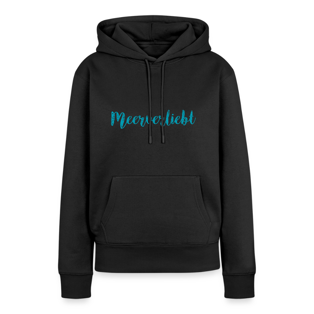 Damen Premium Hoodie - Meerverliebt - Schwarz