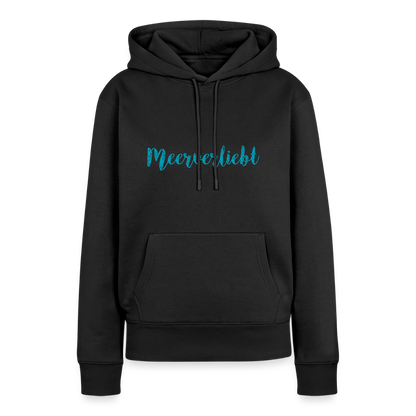 Damen Premium Hoodie - Meerverliebt - Schwarz
