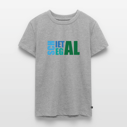 Teenager Premium T-Shirt "Schietegal" - Grau meliert