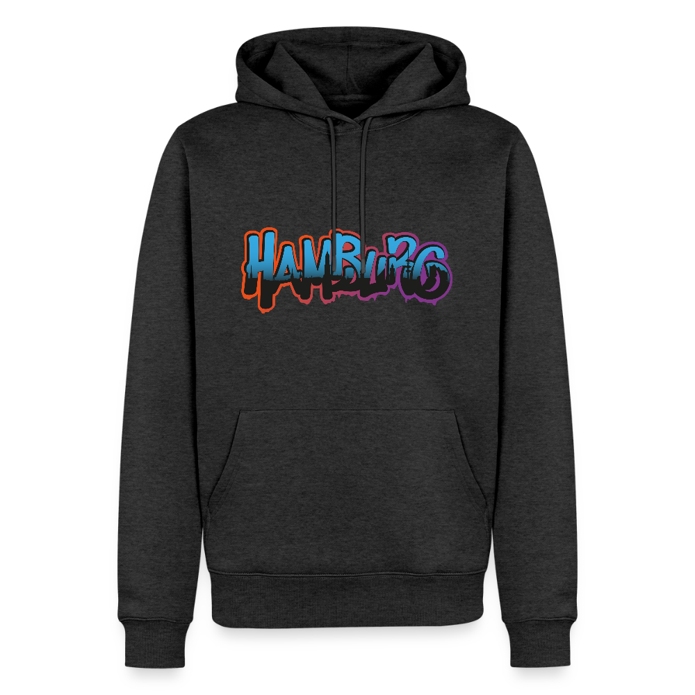Herren Premium Hoodie - Hamburg - Anthrazit meliert