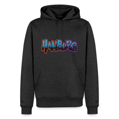 Herren Premium Hoodie - Hamburg - Anthrazit meliert