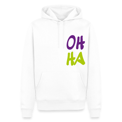 Herren Premium Hoodie - Oh ha - Weiß