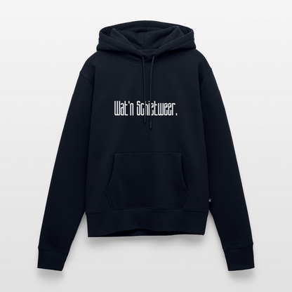 Damen Premium Hoodie - wat'n Schietweer (weiss) - Navy