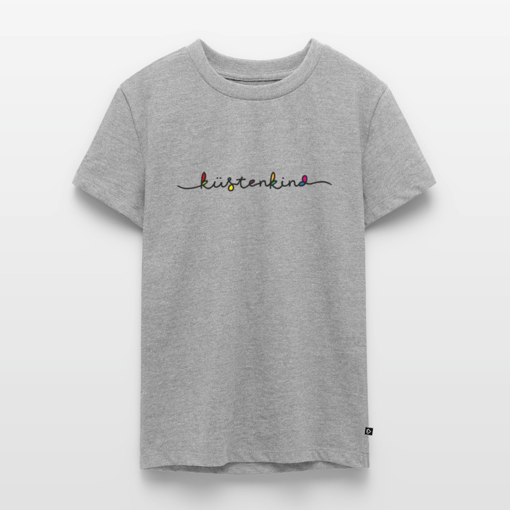 Teenager Premium T-Shirt "Küstenkind" - Grau meliert