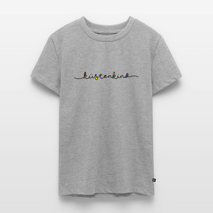 Teenager Premium T-Shirt "Küstenkind" - Grau meliert