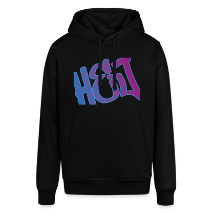 Unisex Bio-Hoodie - Hej - Schwarz
