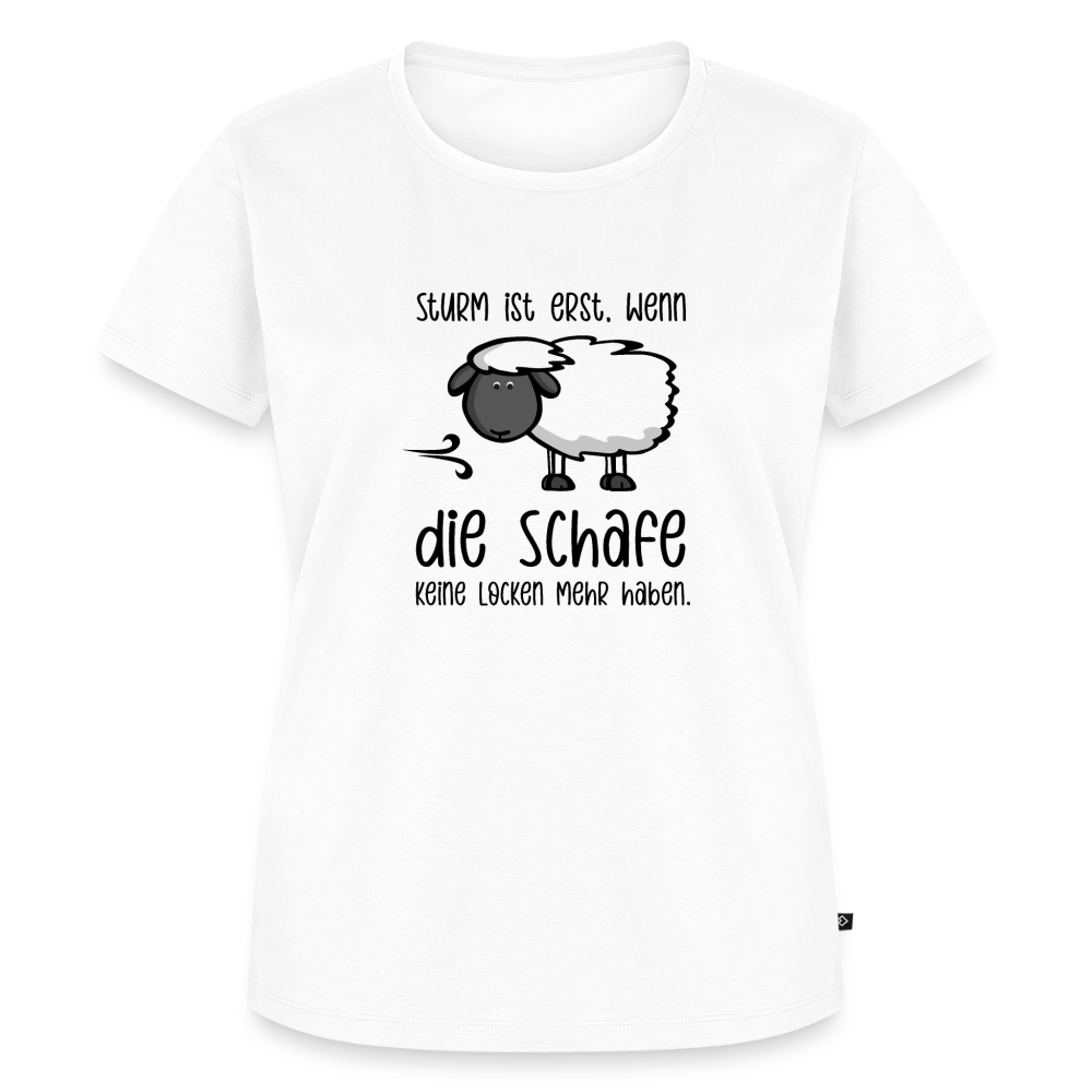 Damen Premium Bio T-Shirt - Schaf - Weiß