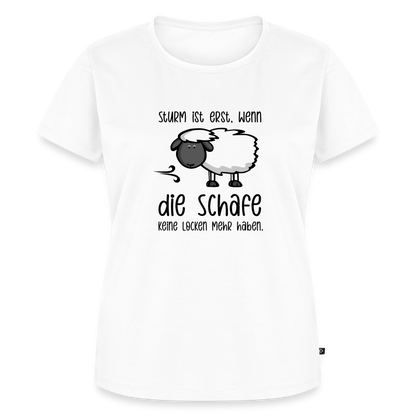 Damen Premium Bio T-Shirt - Schaf - Weiß
