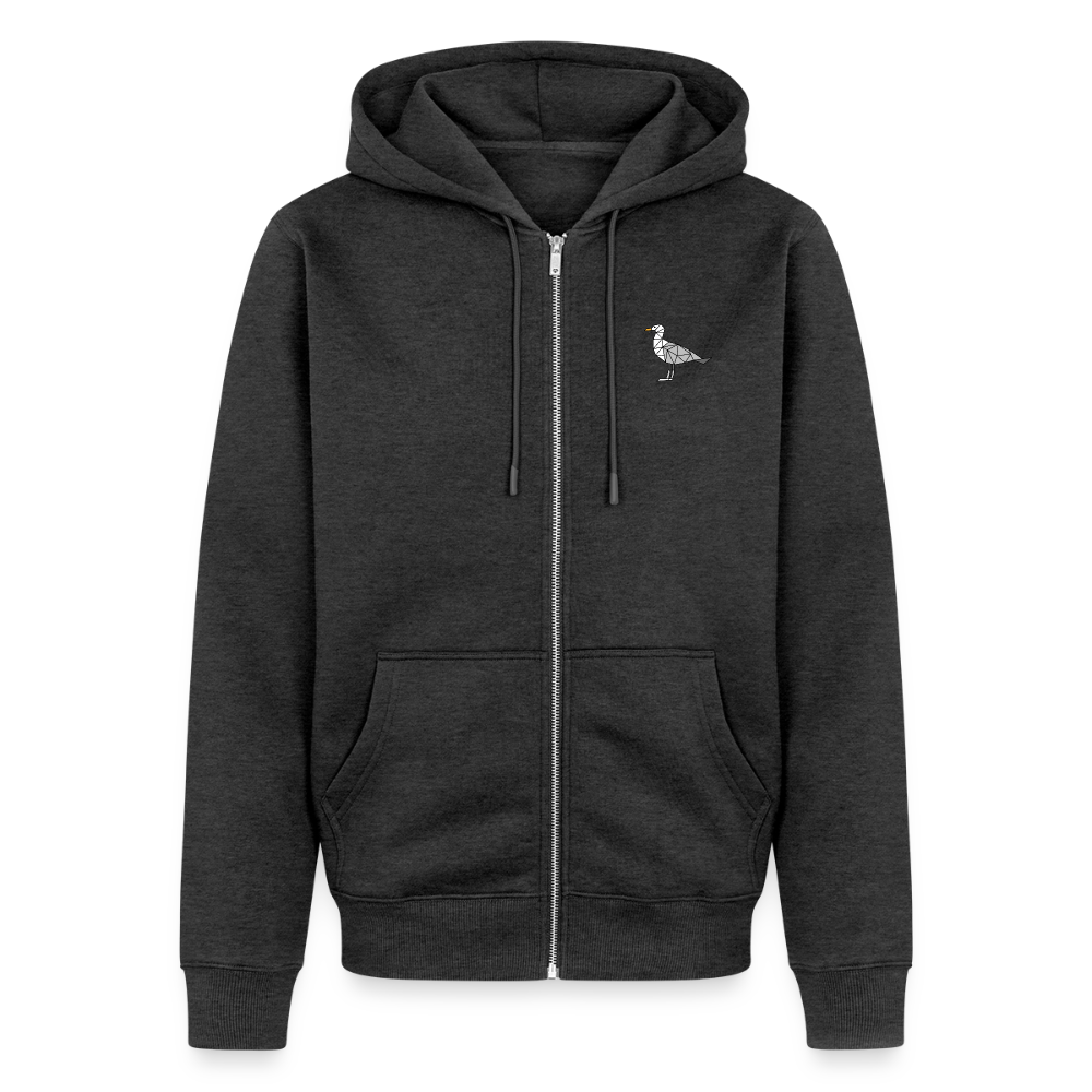 Möwe - Herren Premium Kapuzenjacke - Anthrazit meliert
