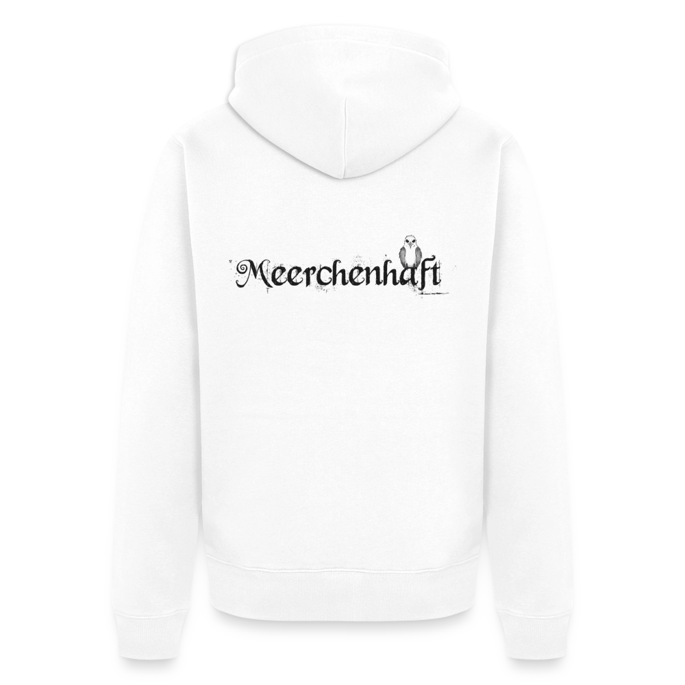 Meerchenhaft Herren Premium Kapuzenjacke im nordischen Stil - Weiß