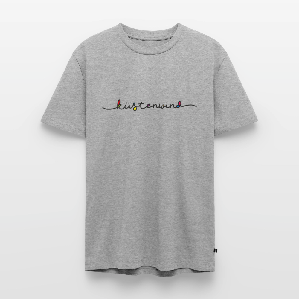 Küstenwind - Herren Premium Bio T-Shirt - Grau meliert