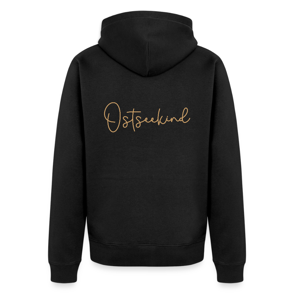 Herren Premium Kapuzenjacke - Ostseekind - Schwarz