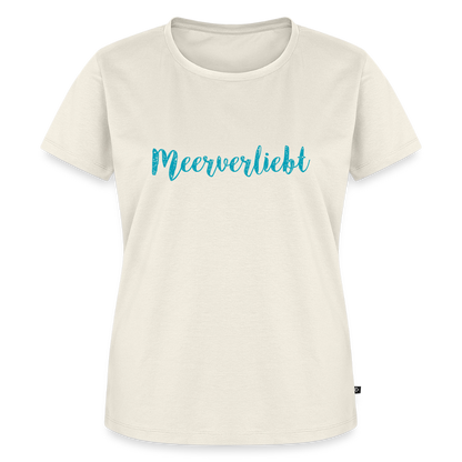 Damen Premium Bio T-Shirt - Meerverliebt - Naturweiß