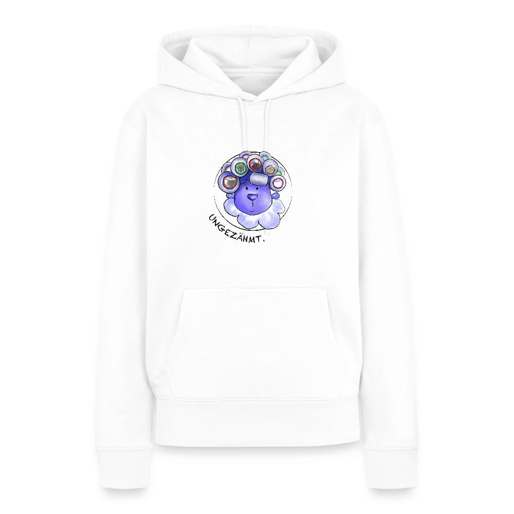 Damen Premium Hoodie - Schaf ungezähmt - Weiß
