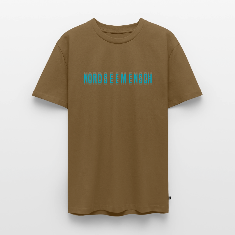 Nordseemensch - Herren Premium T-Shirt - Nussbraun