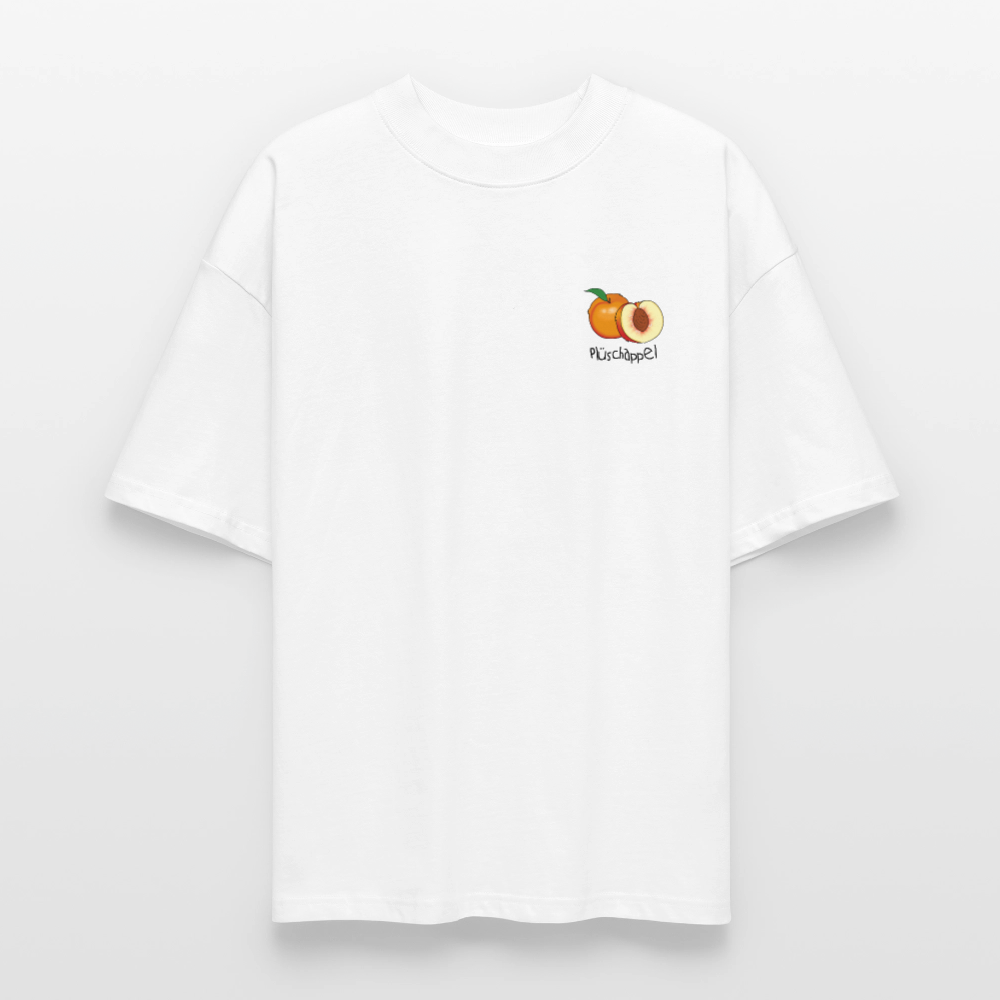 Unisex Oversize Bio-T-Shirt - Plüschappel - Weiß