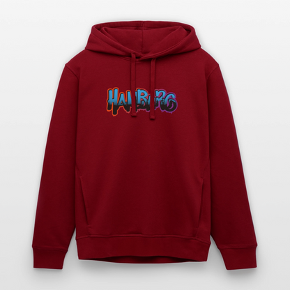 Unisex Bio-Hoodie - Hamburg - Burgunderrot