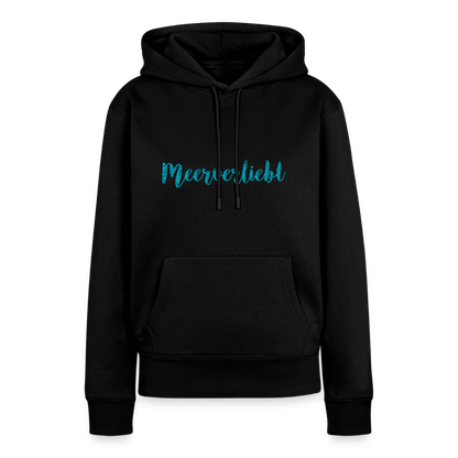 Damen Premium Hoodie - Meerverliebt - Schwarz