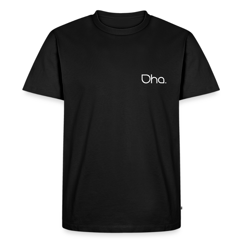 Oha - Herren Premium T-Shirt (weiß) - Schwarz