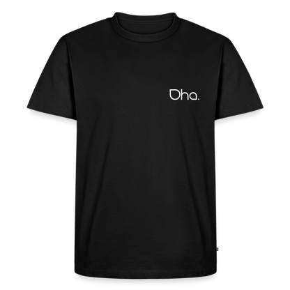 Oha - Herren Premium T-Shirt (weiß) - Schwarz
