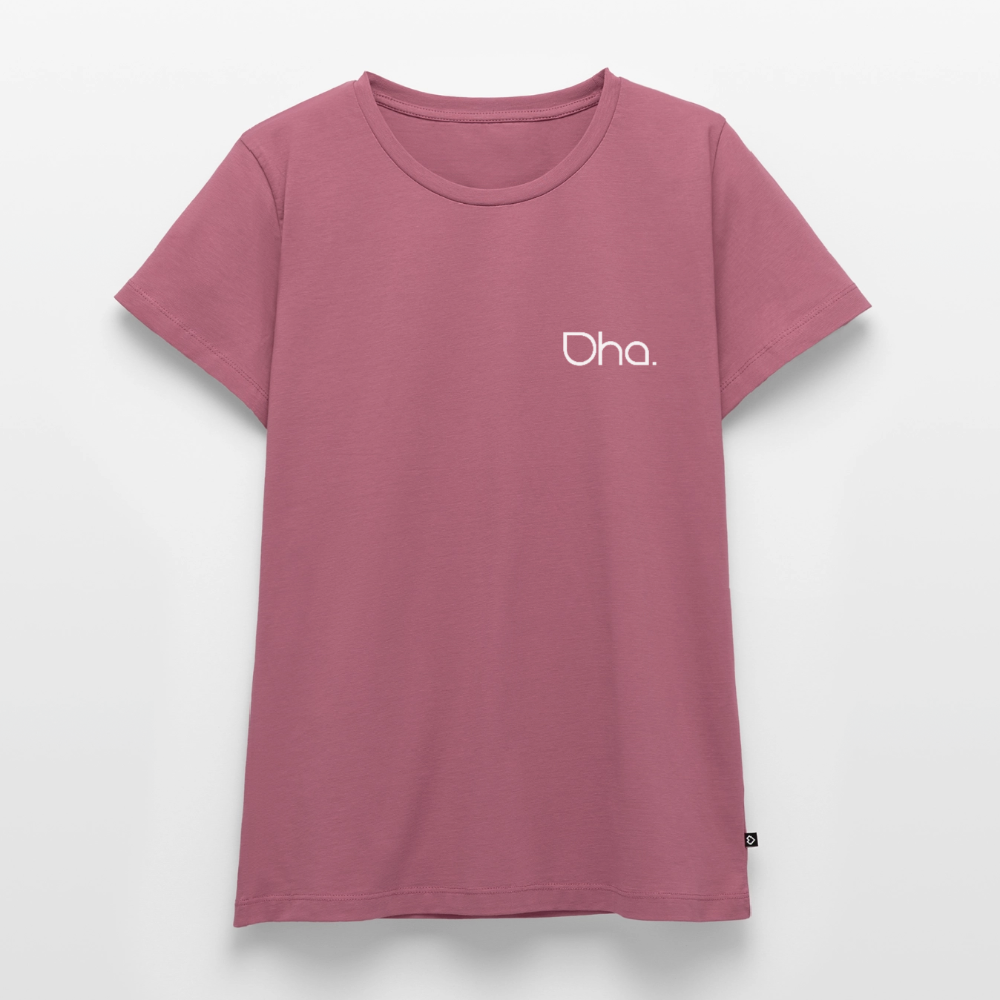 Oha (weiß) - Damen Premium Bio T-Shirt - Mauve