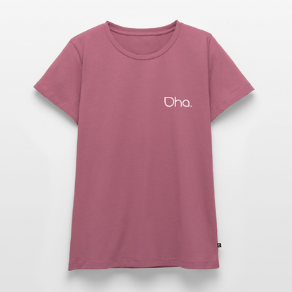 Oha (weiß) - Damen Premium Bio T-Shirt - Mauve