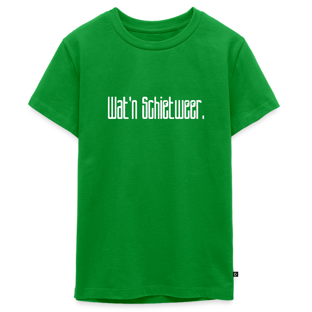 Teenager Premium T-Shirt - wat'n Schietweer (weiss) - Grün