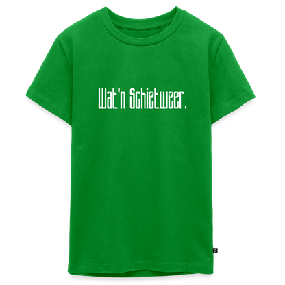 Teenager Premium T-Shirt - wat'n Schietweer (weiss) - Grün