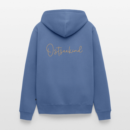 Herren Premium Kapuzenjacke - Ostseekind - Taubenblau