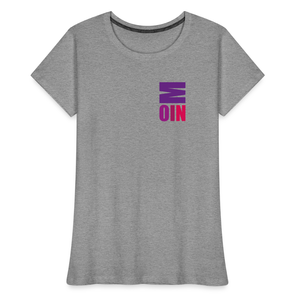 Frauen Premium Bio T-Shirt - Moin - Grau meliert