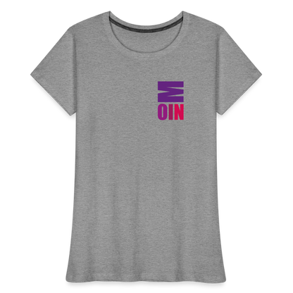 Frauen Premium Bio T-Shirt - Moin - Grau meliert