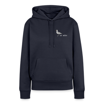 Damen Premium Hoodie - de Mööv (weiss) - Navy