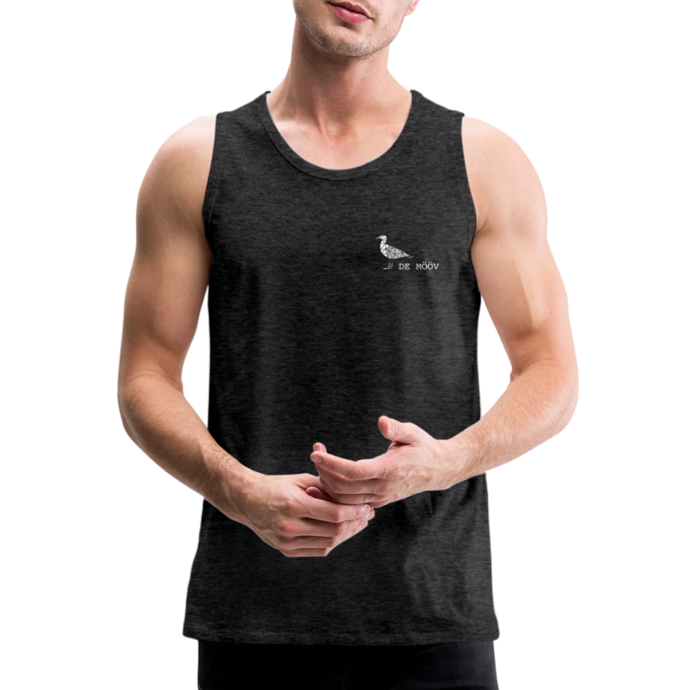 Männer Premium Tank Top - de Mööv (weiss) - Anthrazit