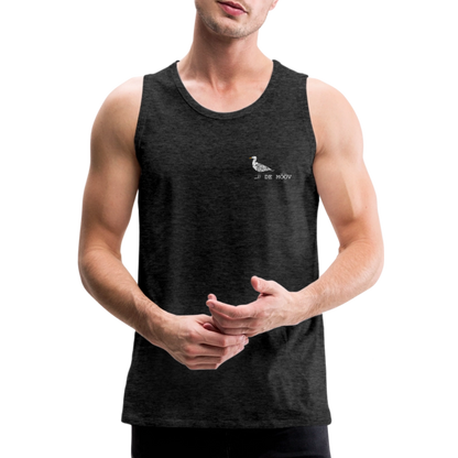 Männer Premium Tank Top - de Mööv (weiss) - Anthrazit