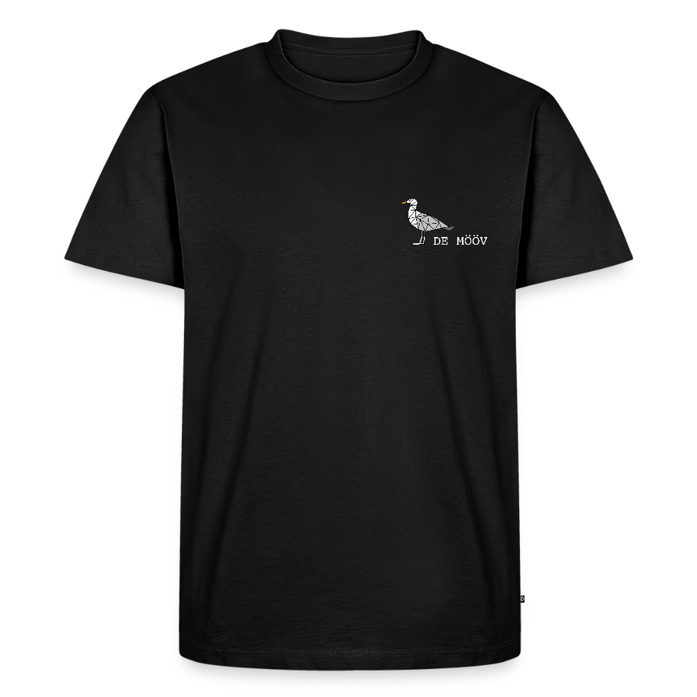 Herren Premium Bio T-Shirt - de mövv (weiss) - Schwarz