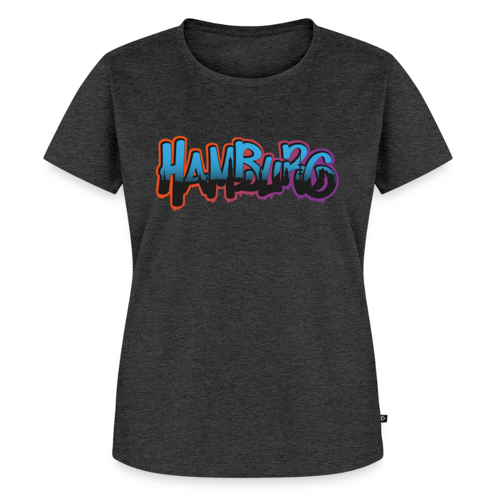 Damen Premium Bio T-Shirt - Hamburg - Anthrazit meliert