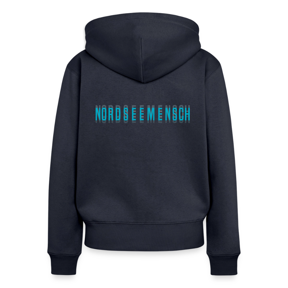 Nordseemensch - Damen Premium Kapuzenjacke - Navy