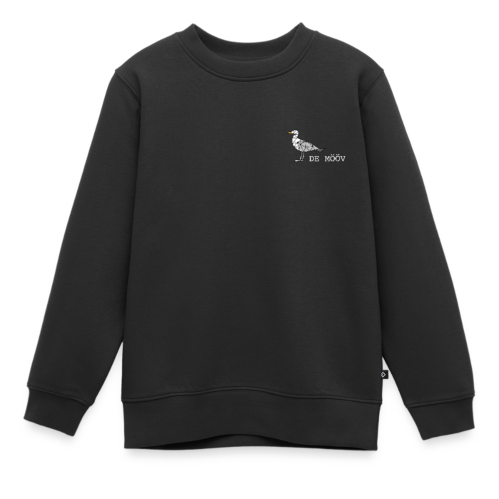Kinder Premium Pullover - de Mööv (weiss) - Schwarz