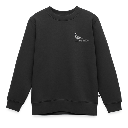 Kinder Premium Pullover - de Mööv (weiss) - Schwarz